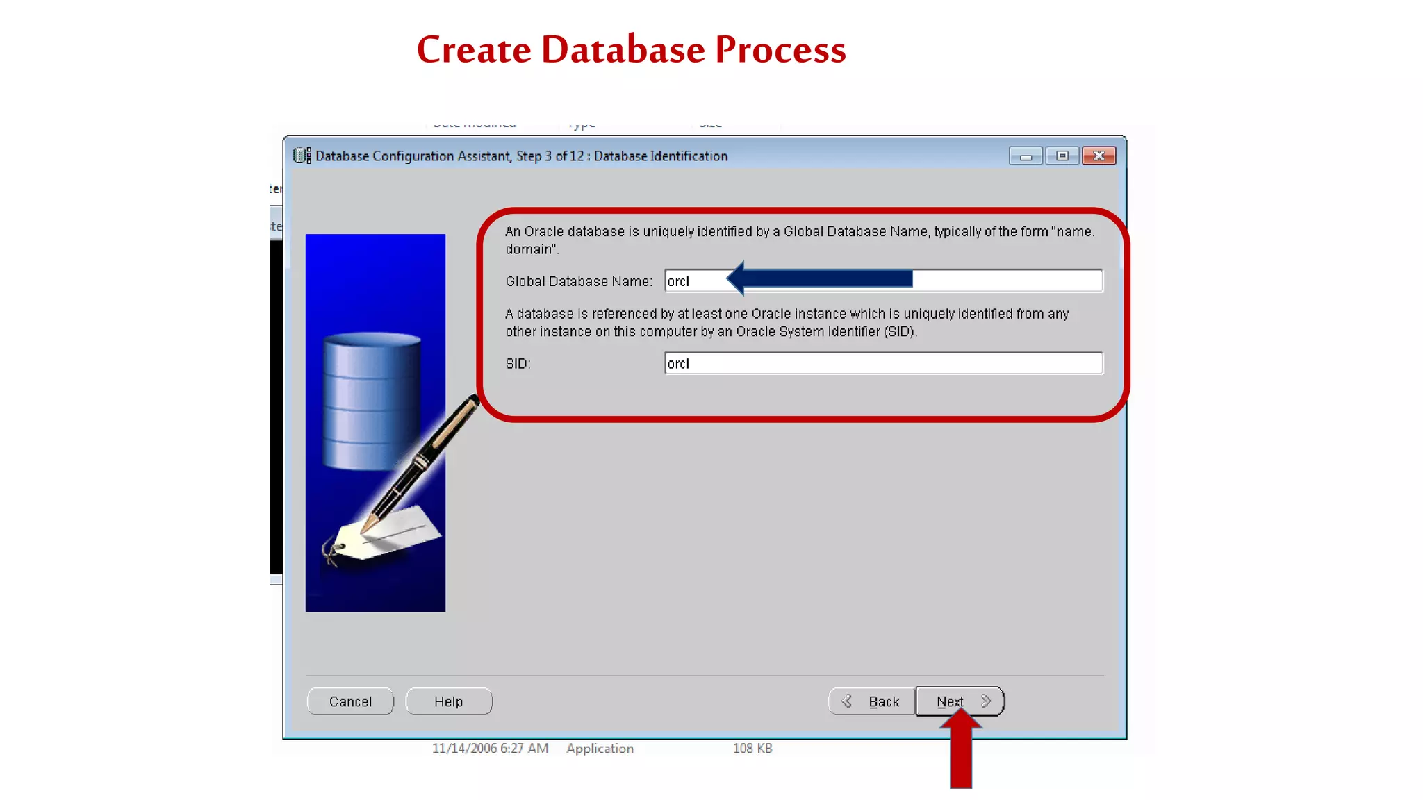 Create Database Process