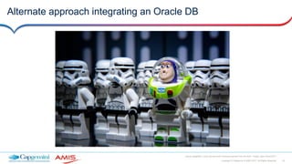 20Copyright © Capgemini & AMIS 2017. All Rights Reserved
Oracle Integration Cloud Service Best Practices learned from the field - Oracle Open World 2017
Alternate approach integrating an Oracle DB
 