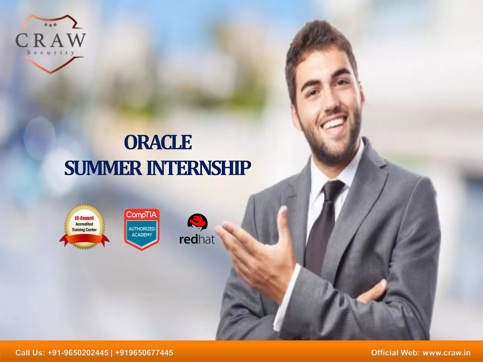 Oracle summer internship training in Delhi PPT