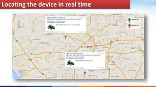 7
Locating the device in real time
 