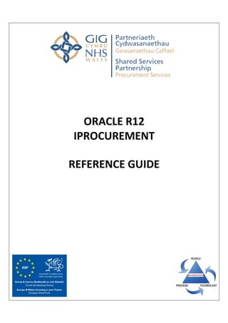 ORACLE R12
IPROCUREMENT
REFERENCE GUIDE
 