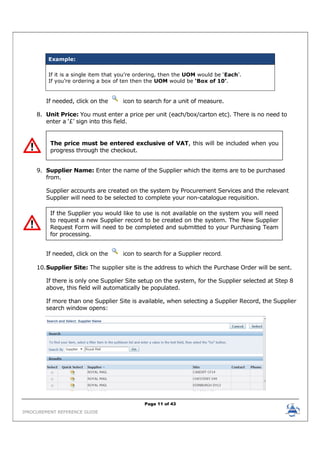 Oracle R12 iProcurement Reference Guide | PDF