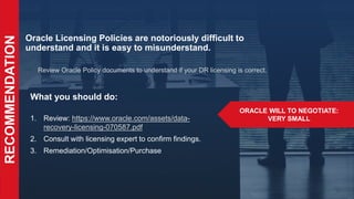 Oracle license management license audit defense | PPTX