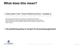 Oracle License Management - Basics | PPTX