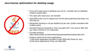 Java Licensing Roadmap for Oracle License Management | PPT