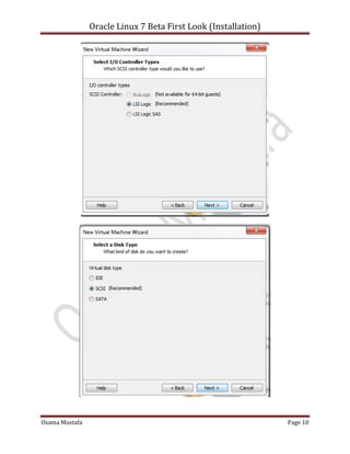 Oracle Linux 7 Beta First Look (Installation)
Osama Mustafa Page 10
 