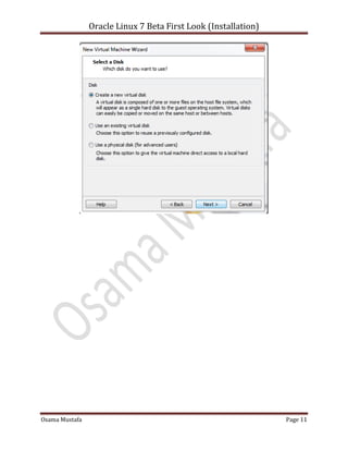 Oracle Linux 7 Beta First Look (Installation)
Osama Mustafa Page 11
 