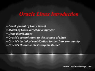 Oracle Linux Kernel oracle linux administration | oracle linux training - oracle trainings ...