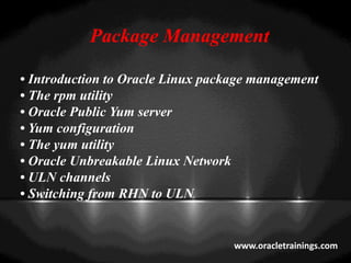 oracle linux administration | oracle linux training - oracle trainings ...