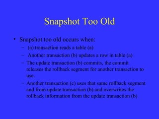 Oracle locking | PPT