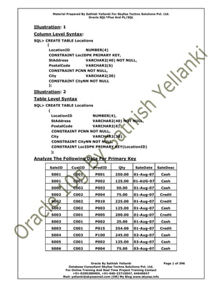 Oracle material (1) | PDF