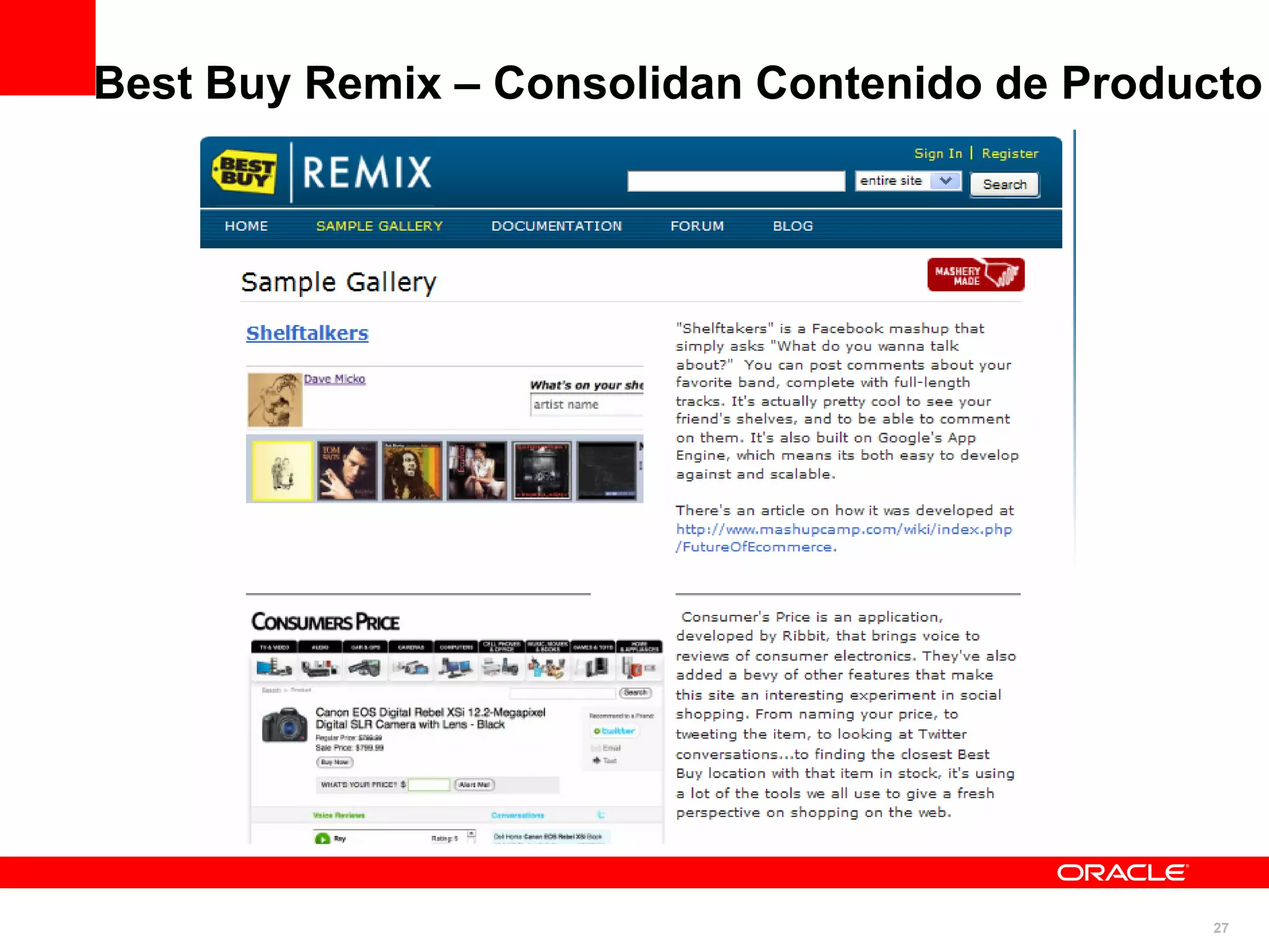 Best Buy Remix – Consolidan Contenido de Producto




                                              27
 