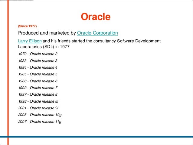 a comparison of oracle and mysql Sql rdbms databases mysql mysql is an open source sql database, oracle it is a very large multi-user based database management system. a comparison of oracle and mysql Sql rdbms databases mysql mysql is an open source sql database, oracle it is a very large multi-user based database management system.