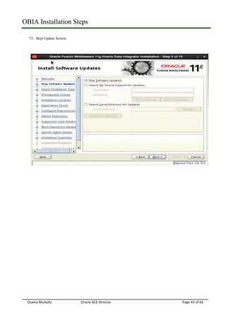 Oracle obia 11.1.1.10.1 installation 