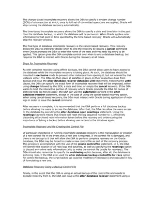 Oracle OCP Backup Exam