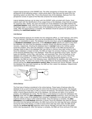 Oracle OCP Backup Exam