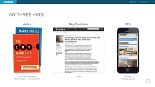 MY THREE HATS 
2 
@jellett • #OOW14 
Author Blog Contributor CEO 
The CMO Manifesto 
Marketing 5.0 – Coming Soon 
Forbes nFusion 
A Digital Agency 
 