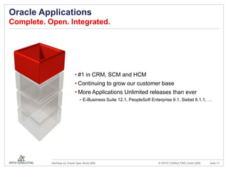 Certified with Oracle Applications