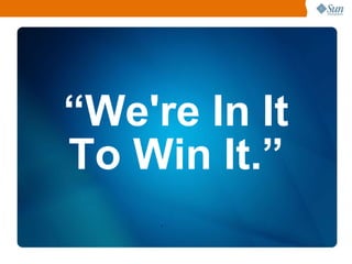 Transformational new product: Exadata V2