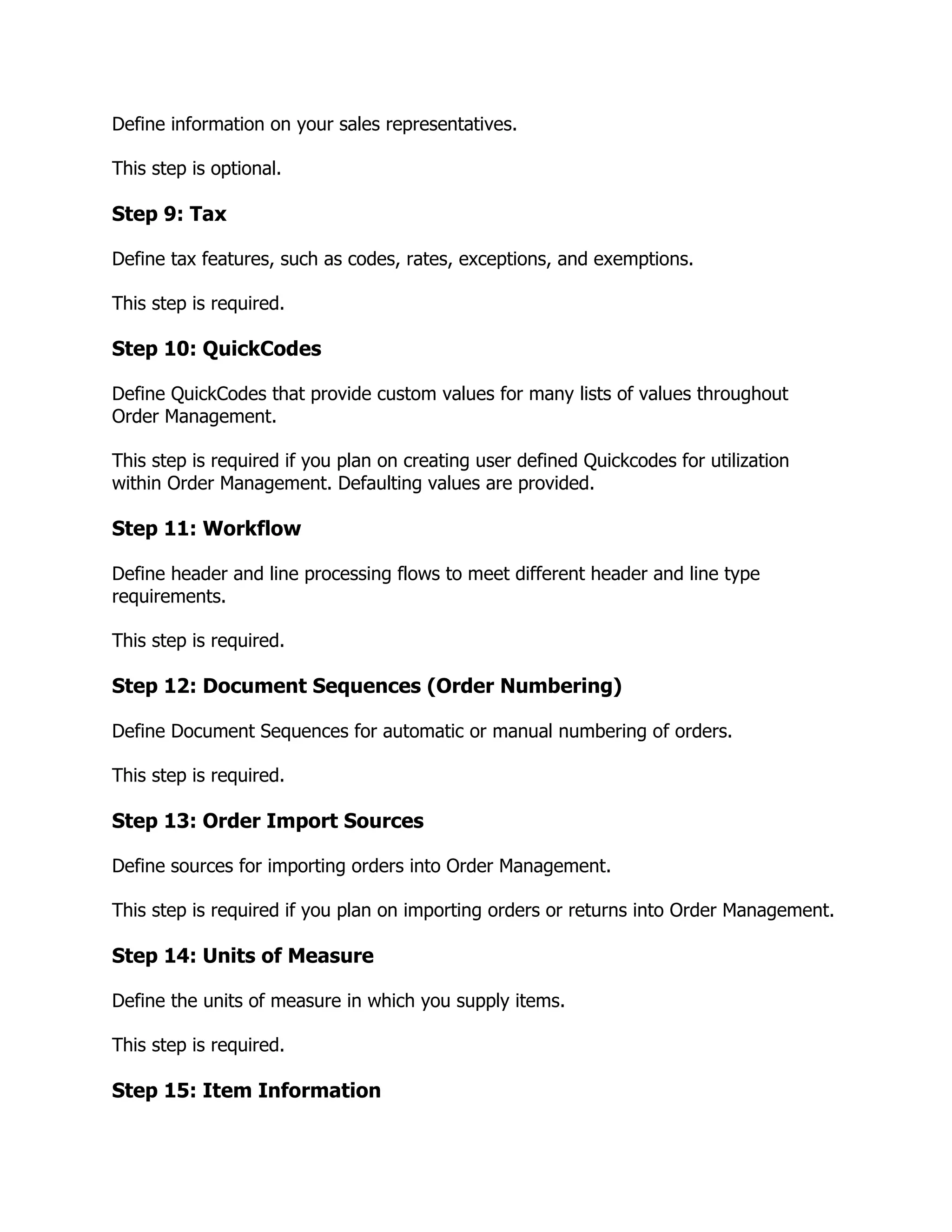 Oracle order management implementation manual | DOCX | Operating ...