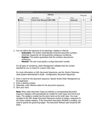 Oracle order management implementation manual | DOCX
