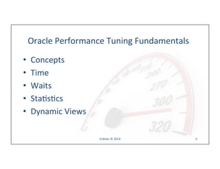 Oracle Performance Tuning Fundamentals | PDF