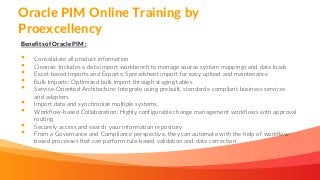 Oracle PIM online training | PPT