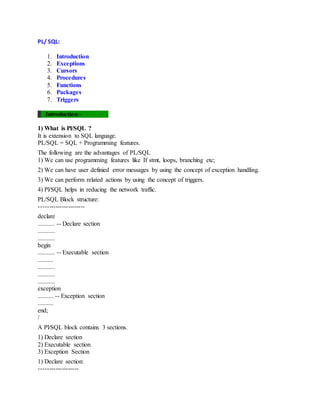 Oracle pl sql | PDF