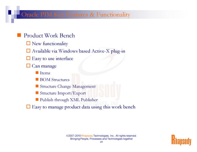 [NCOAUG] Oracle PLM and PIM 101 | PPT
