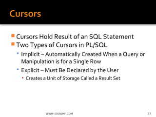 Oracle PLSQL Step By Step Guide | PPT