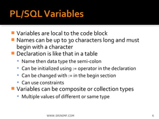 Oracle PLSQL Step By Step Guide | PPT