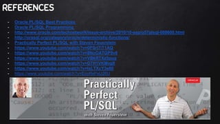 Oracle PL/SQL Best Practices | PPTX