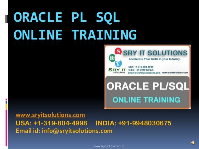 Plsql ppt | plsql training | plsql online | plsql tutorials | plsql demo