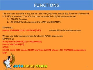 Oracle: Programs | PPTX