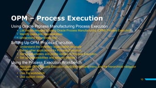 Oracle process manufacturing training | PPTX