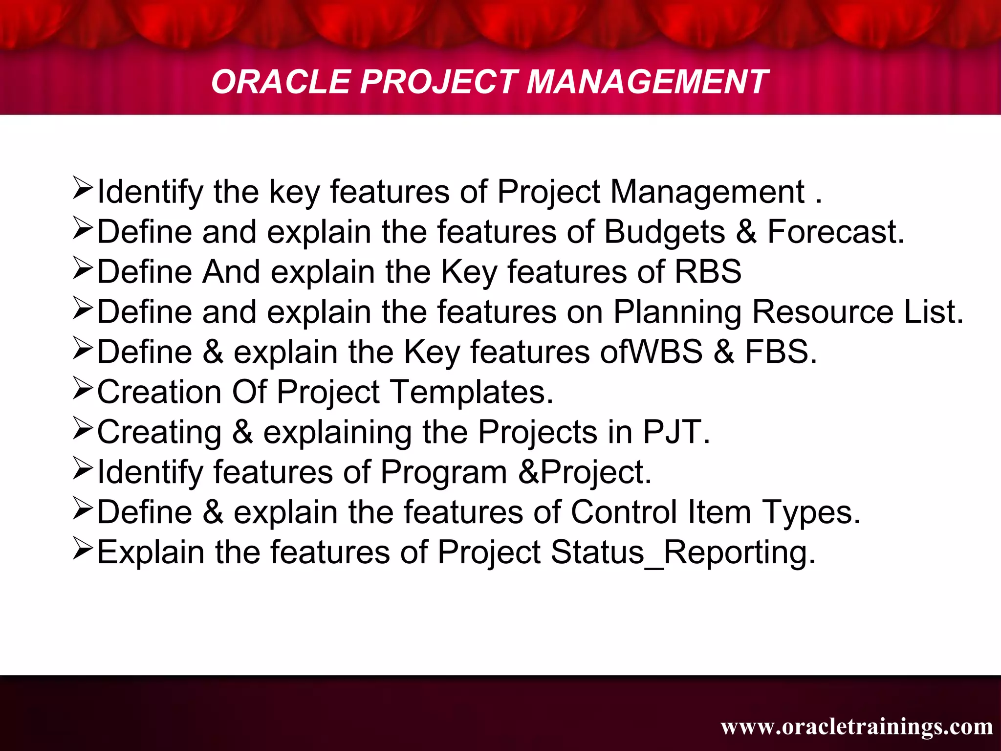 oracle project accounting | best oracle project accounting training ...