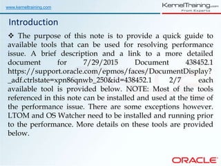 Oracle Oracle Performance Tuning | PPTX