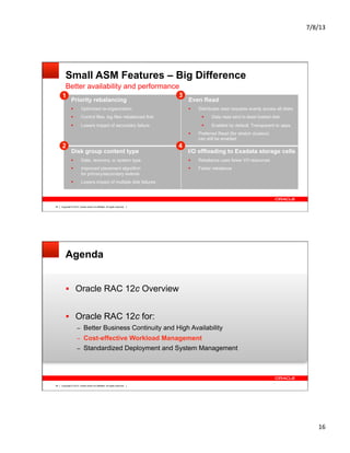 Oracle RAC 12c Overview | PDF