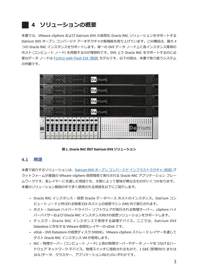 【テクニカルレポート】VMware vSphere の Oracle RAC 向け Datrium DVX ソリューション | PDF