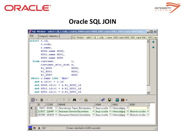 Oracle RDBMS Workshop (Part1)