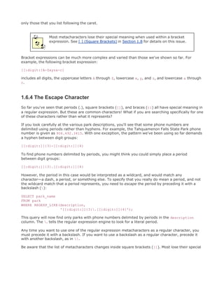 Oracle regular expressions | PDF