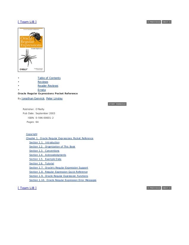 Oracle regular expressions