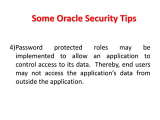 Oracle Security Presentation | PDF