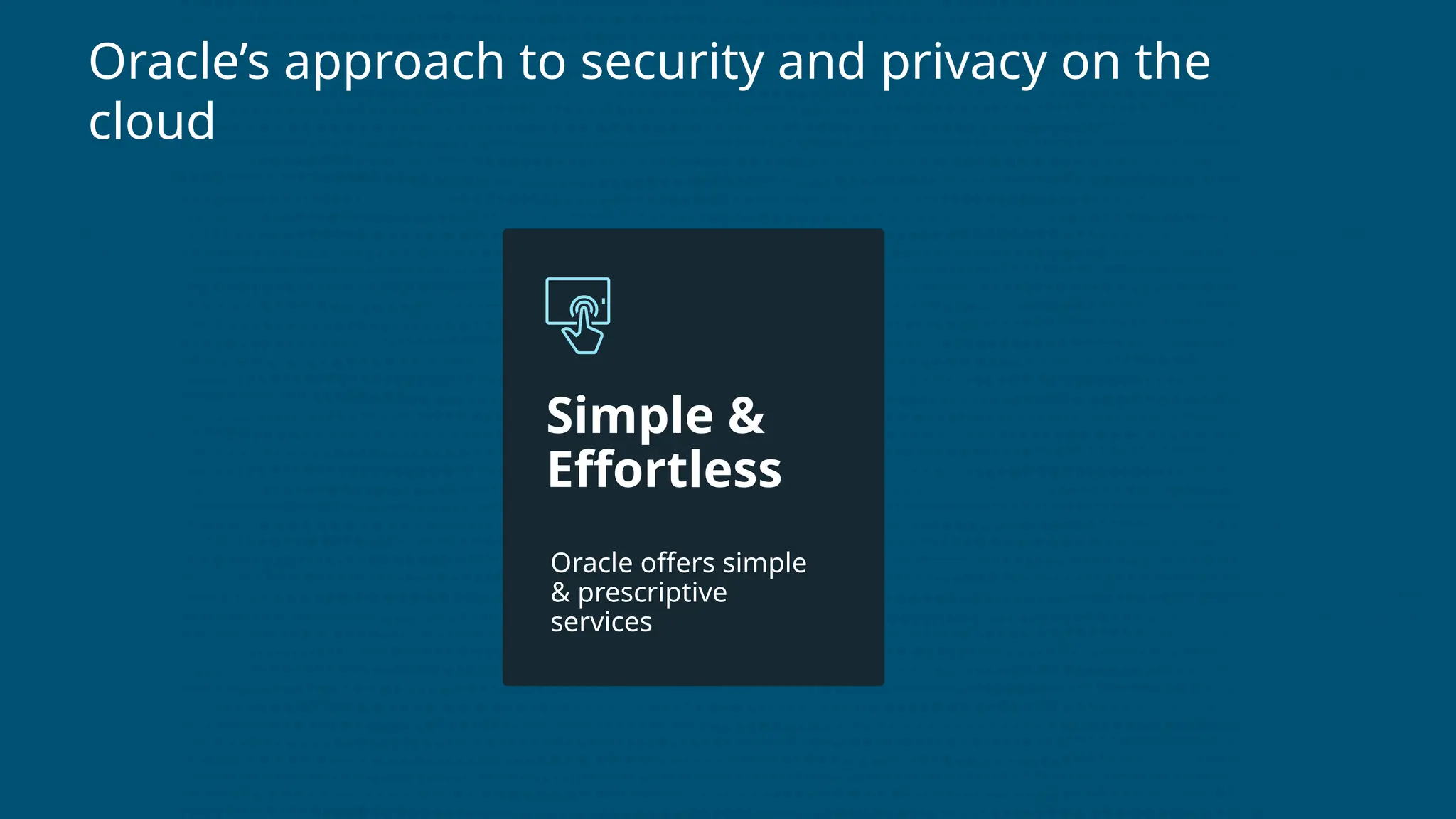 Oracle Security Overview from Cloud World 2022 | PPTX
