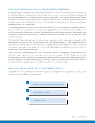 Oracle siebel application testing | PDF
