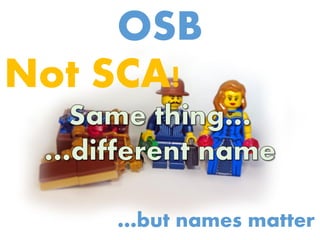 OSB
Not SCA!
…but names matter
 