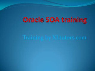 Training by XLtutors.com
 