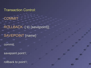 SQL introduction | PPT | Databases | Computer Software and Applications
