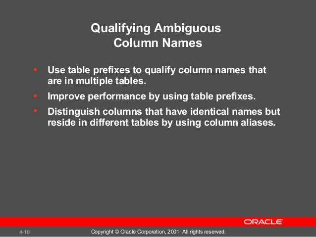 Oracle Sql Joins