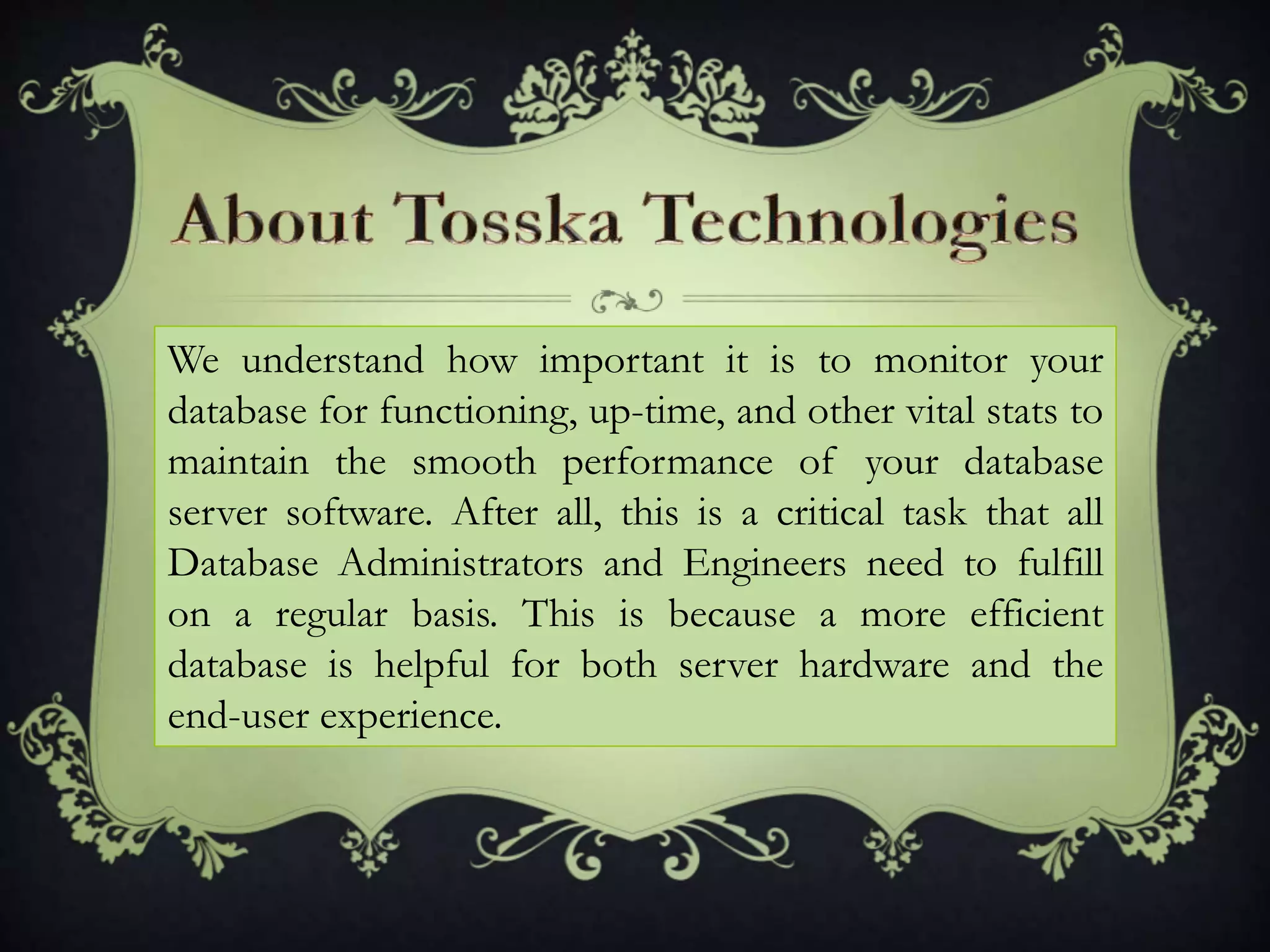 Oracle SQL Query Optimization Techniques and Tools - Tosska | PPT